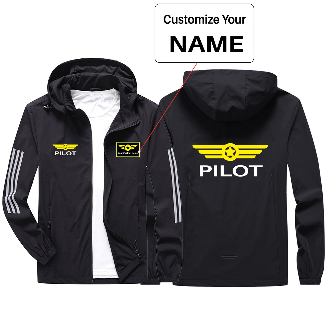 Pilot & Badge Sport & Running Jackets