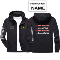 Thumbnail for I Fly Airplanes Sport & Running Jackets