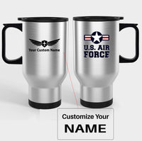 Thumbnail for US Air Force Designed Travel Mugs (With Holder)