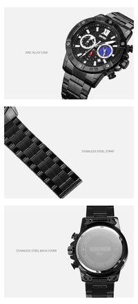 Thumbnail for Multifunctional Trendy Electronic Watch Six Time Outdoor Sports Watch