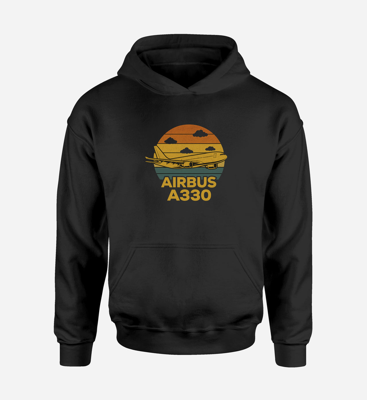Retro Airbus A330 Designed Hoodies