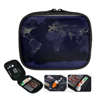 Thumbnail for World Map From Space Designed Travel & Medical Storage Bags