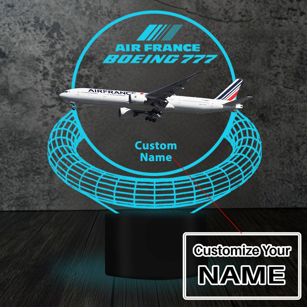 Air France Boeing 777 Designed 3D Lamp
