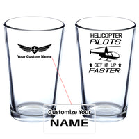Thumbnail for Helicopter Pilots Get It Up Faster Designed Beer & Water Glasses