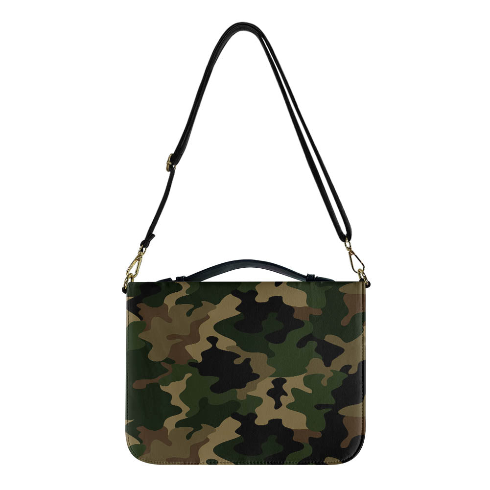 Military Camouflage Army Green Designed PU Accessories Bags Strap Style