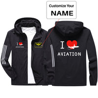 Thumbnail for I Love Aviation Sport & Running Jackets