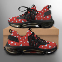 Thumbnail for Paper Airplanes (Red) Designed Fashion Running Shoes