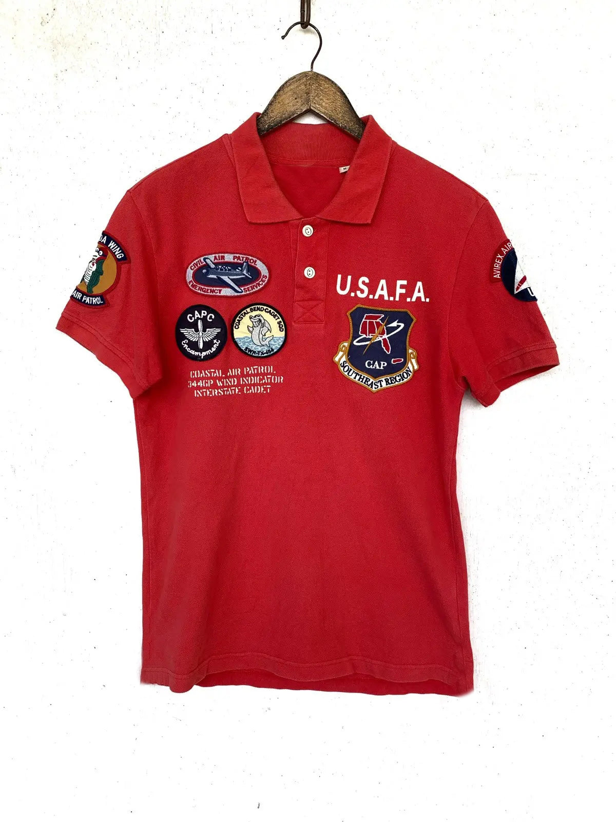 Super Cool Fighter Pilot (U.S.A.F.A) Themed Polo T-Shirts