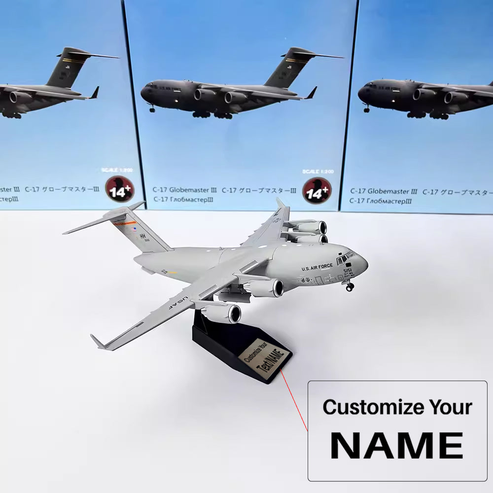 1/200 McDonnell Douglas/Boeing C-17 Globemaster III Strategic And Tactical Airlifter Airplane Model