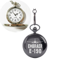 Thumbnail for Embraer E-190 & Plane Designed Pocket Watches