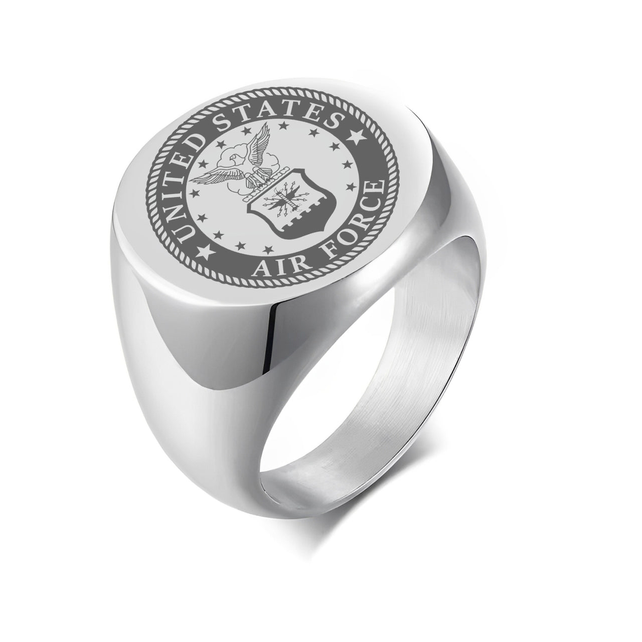 Air Force Design  20MM Stainless Steel Circular Ring