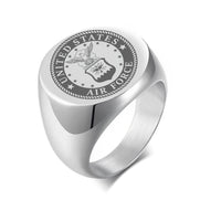 Thumbnail for Air Force Design  20MM Stainless Steel Circular Ring