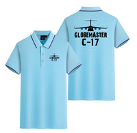Thumbnail for GlobeMaster C-17 & Plane Designed Stylish Polo T-Shirts (Double-Side)