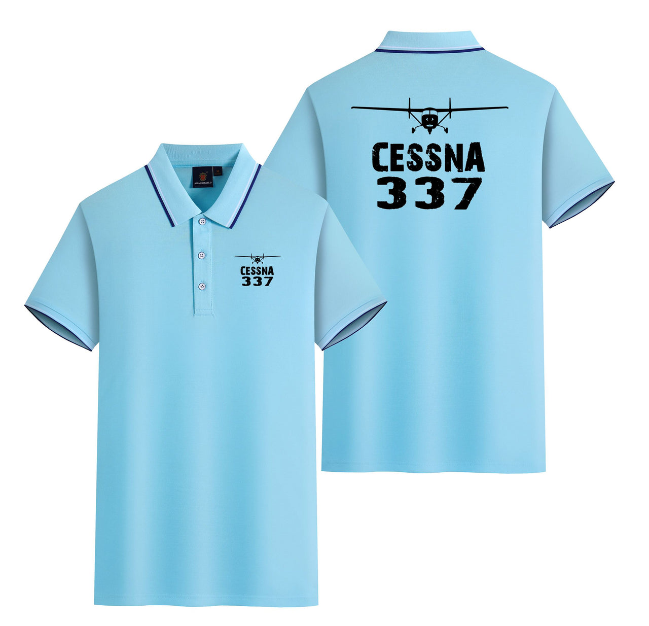 Cessna 337 & Plane Designed Stylish Polo T-Shirts (Double-Side)