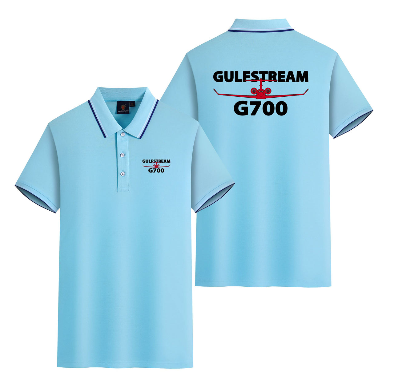 Amazing Gulfstream G700 Designed Stylish Polo T-Shirts (Double-Side)