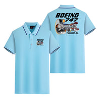 Thumbnail for Boeing 747 & PW4000-94 Engine Designed Stylish Polo T-Shirts (Double-Side)
