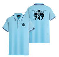Thumbnail for Boeing 747 & Plane Designed Stylish Polo T-Shirts (Double-Side)