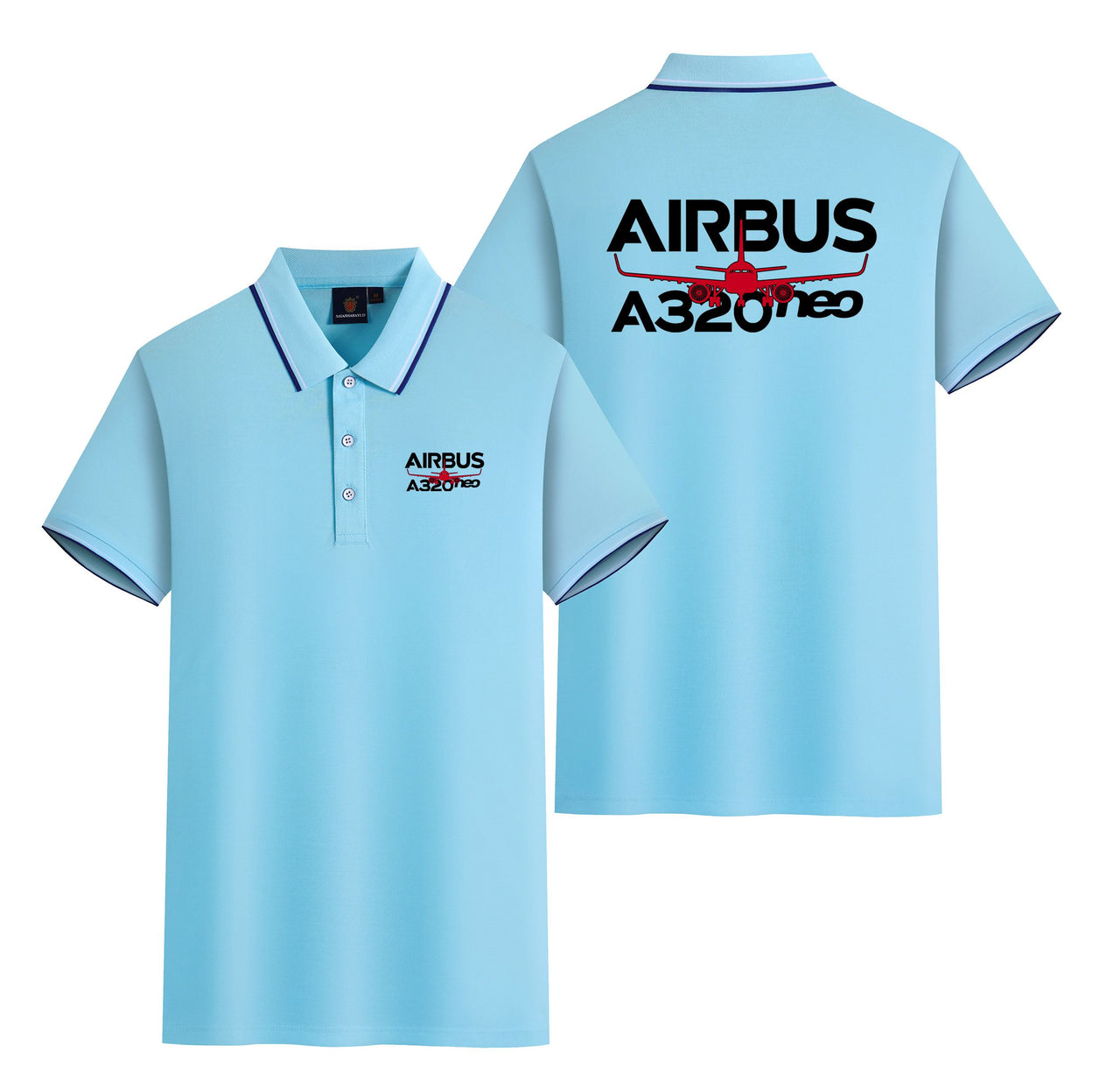 Amazing Airbus A320neo Designed Stylish Polo T-Shirts (Double-Side)