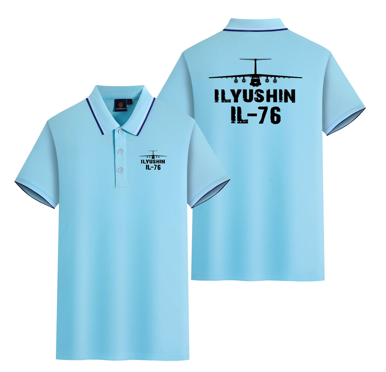 ILyushin IL-76 & Plane Designed Stylish Polo T-Shirts (Double-Side)
