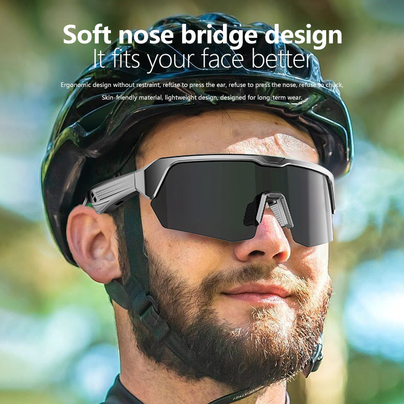 Outdoor Cycling Essential: YJ006 Bluetooth Glasses - Windproof Sunglasses with Audio Call Function