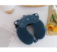 Thumbnail for Cartoon U-Shaped Memory Cotton Neck Pillow: Soft Travel Headrest