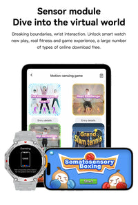 Thumbnail for Rugged Military Smartwatch: Men's Outdoor Sports Watch with GPS Tracking, 5ATM Waterproof & HD Bluetooth Calls