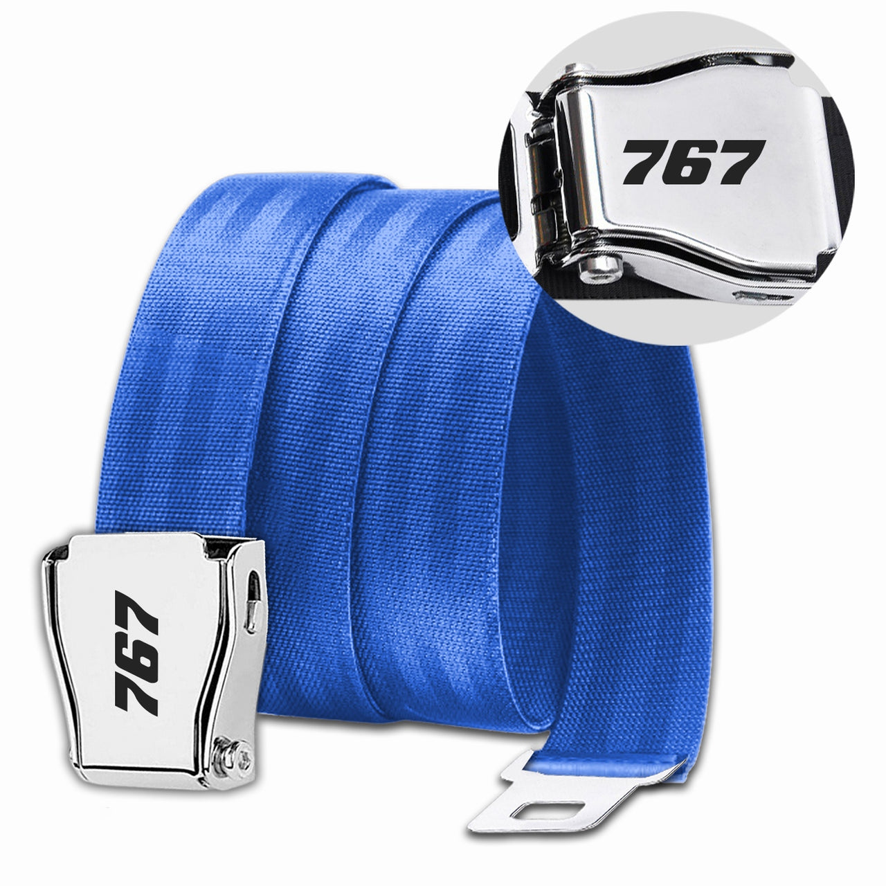 767 Flat Text Designed Fashion Airplane Seat Belts