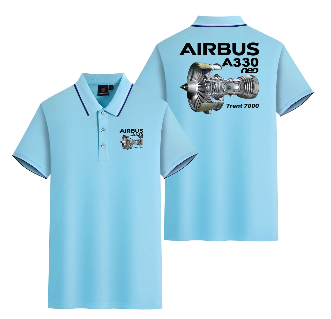 Airbus A330neo & Trent 7000 Designed Stylish Polo T-Shirts (Double-Side)