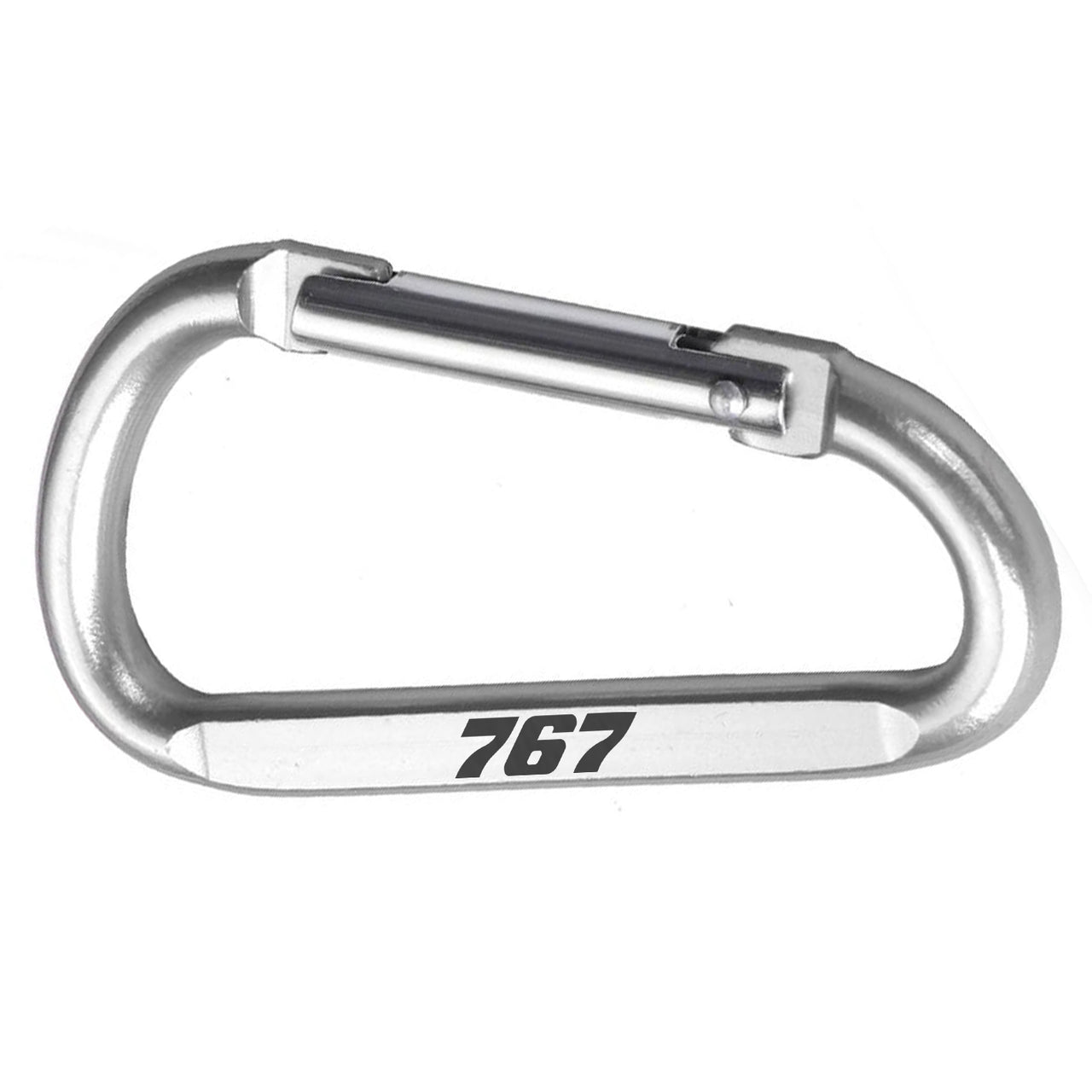 767 Flat Text Designed Aluminum Alloy Carabiner Key chains