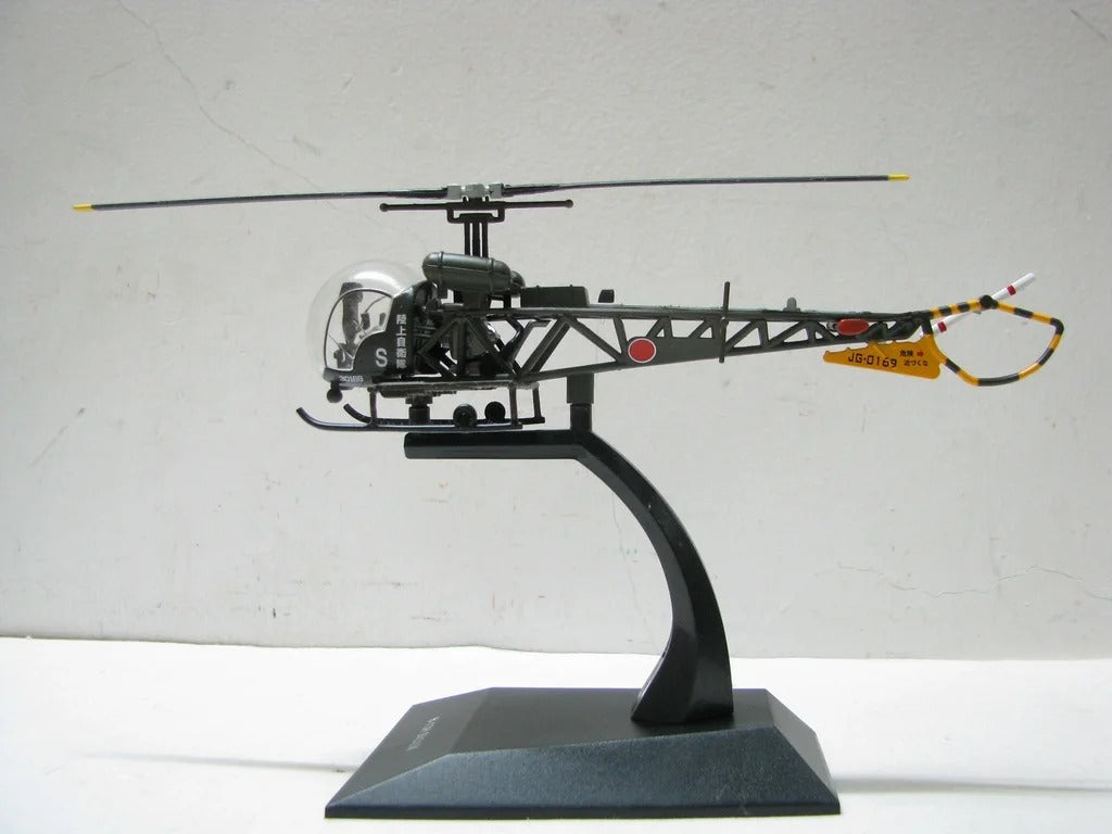 Diecast 1:72 Scale IXO H-13H SIOUX Alloy Helicopter Diecast Toy Model Fighter Military Flying