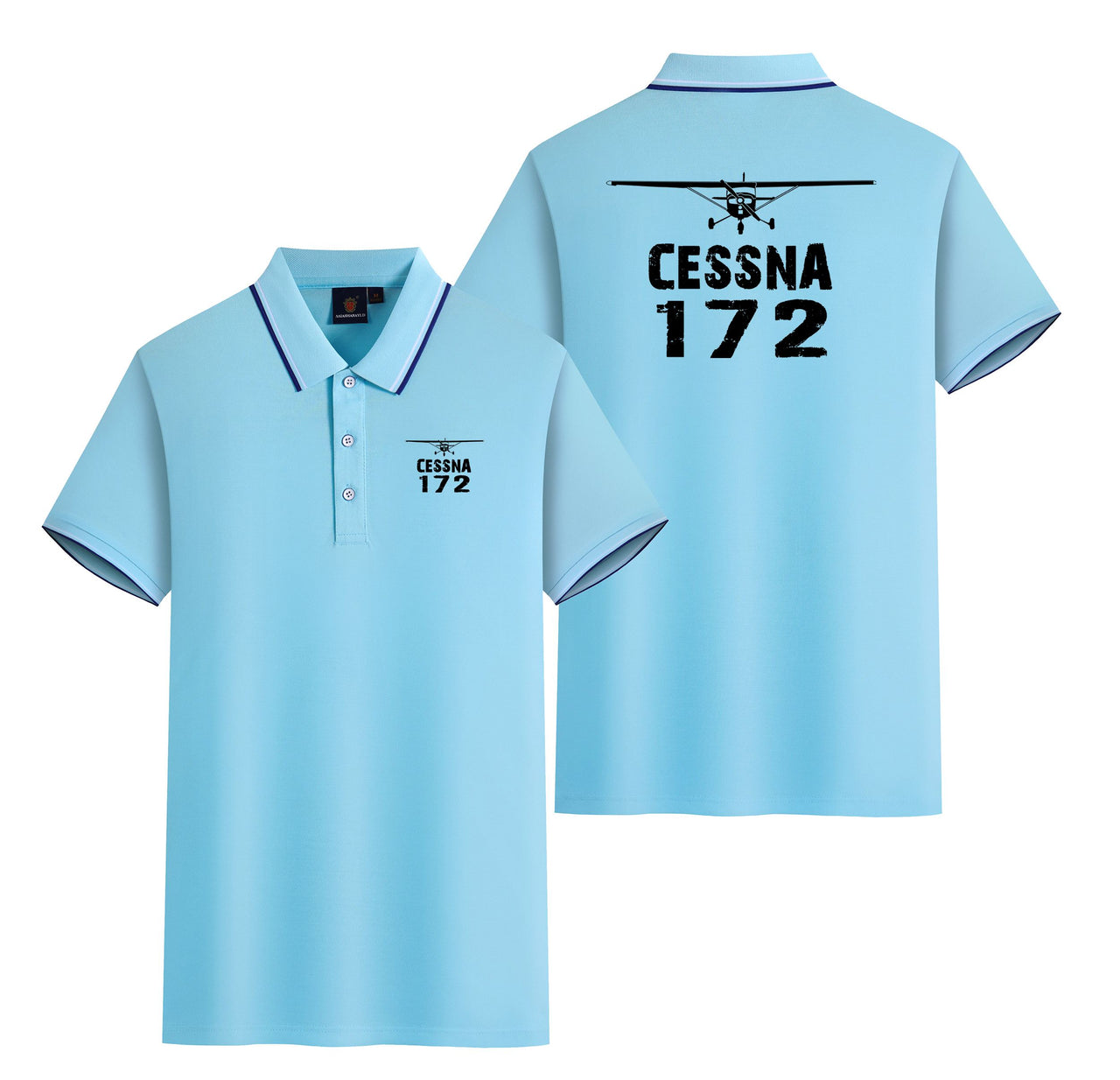 Cessna 172 & Plane Designed Stylish Polo T-Shirts (Double-Side)