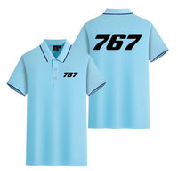 Thumbnail for 767 Flat Text Designed Stylish Polo T-Shirts (Double-Side)