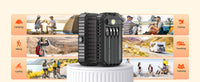 Thumbnail for 20000mAh Solar Power Bank: 4 Built-in Cables, Hand Crank, 6 Outputs/4 Inputs