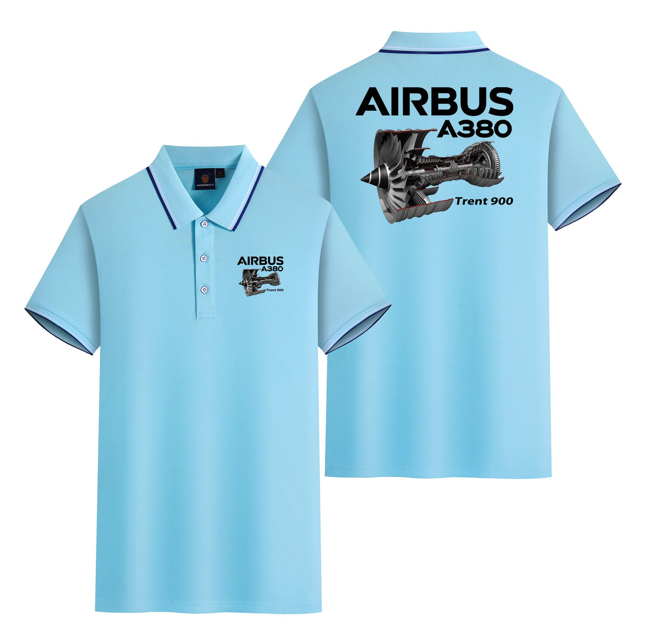 Airbus A380 & Trent 900 Engine Designed Stylish Polo T-Shirts (Double-Side)