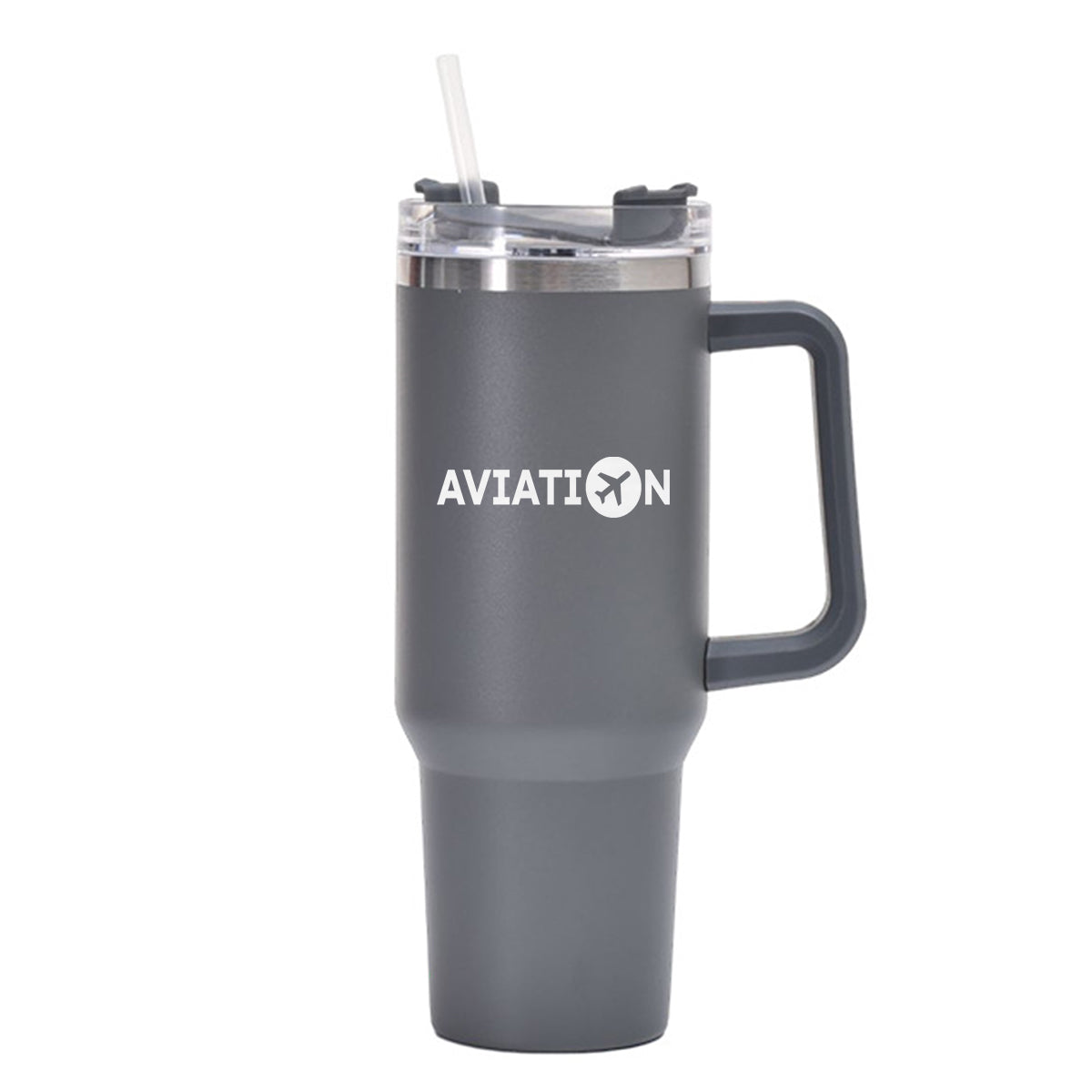Aviation Designed 40oz Stainless Steel Car Mug With Holder