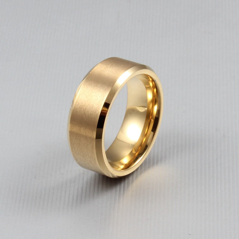 Your Custom Design Text Design  Men's Pure Tungsten Gold Ring