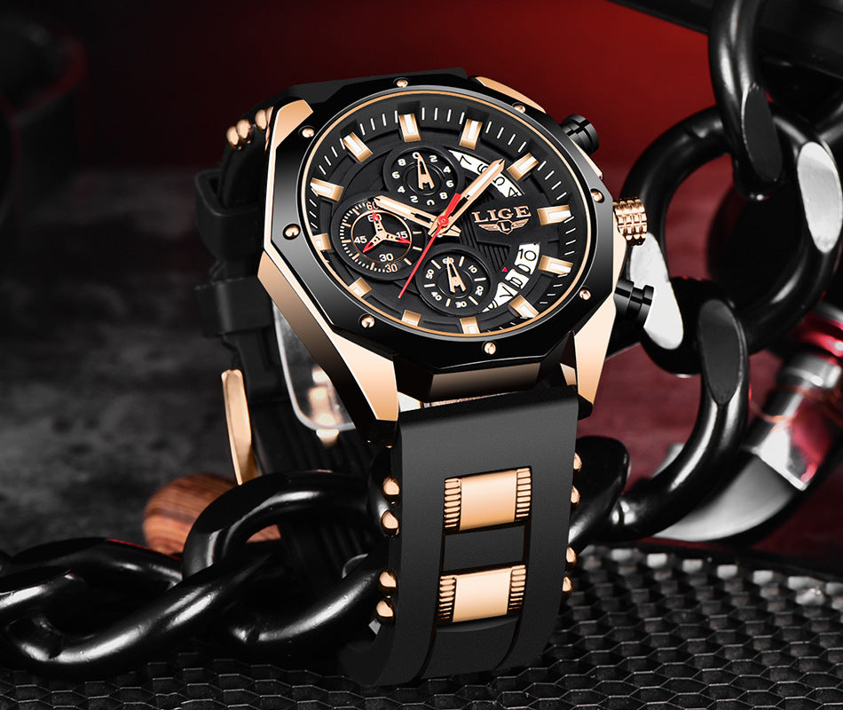 Top Brand Luxury Silicone Sport Watch Quartz Men Watche