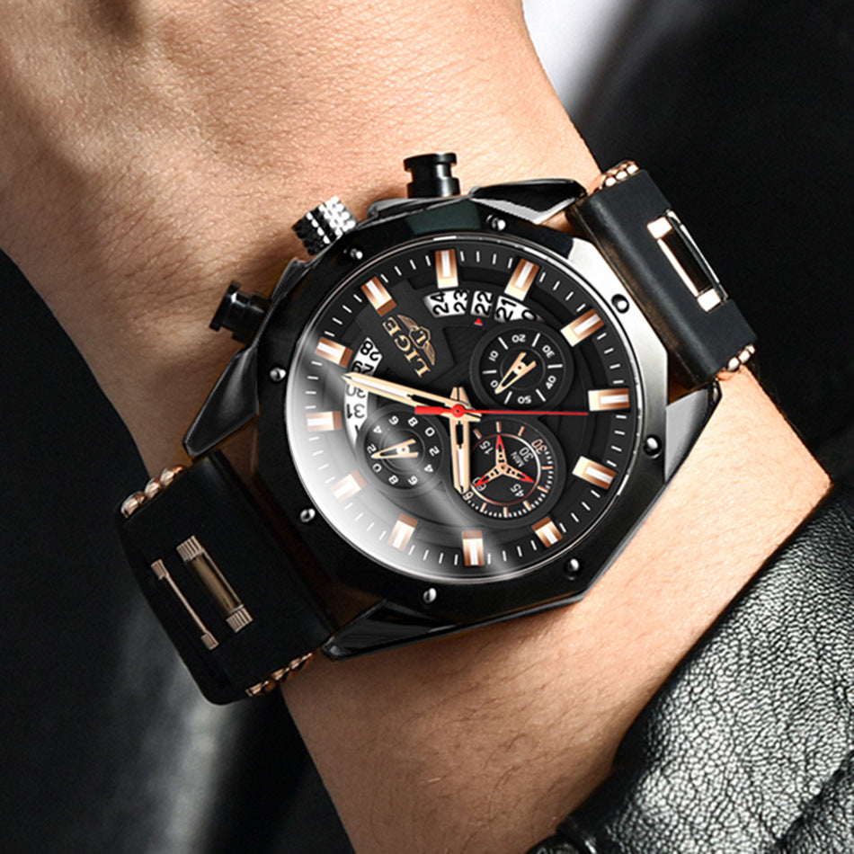 Top Brand Luxury Silicone Sport Watch Quartz Men Watche