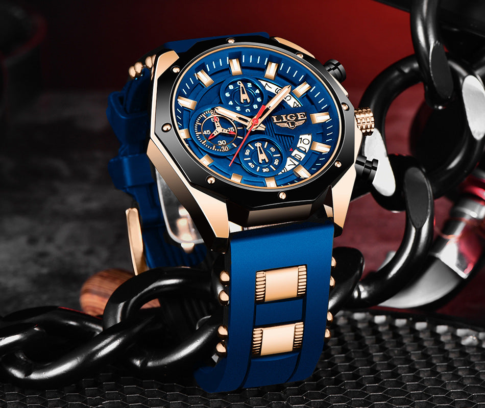 Top Brand Luxury Silicone Sport Watch Quartz Men Watche