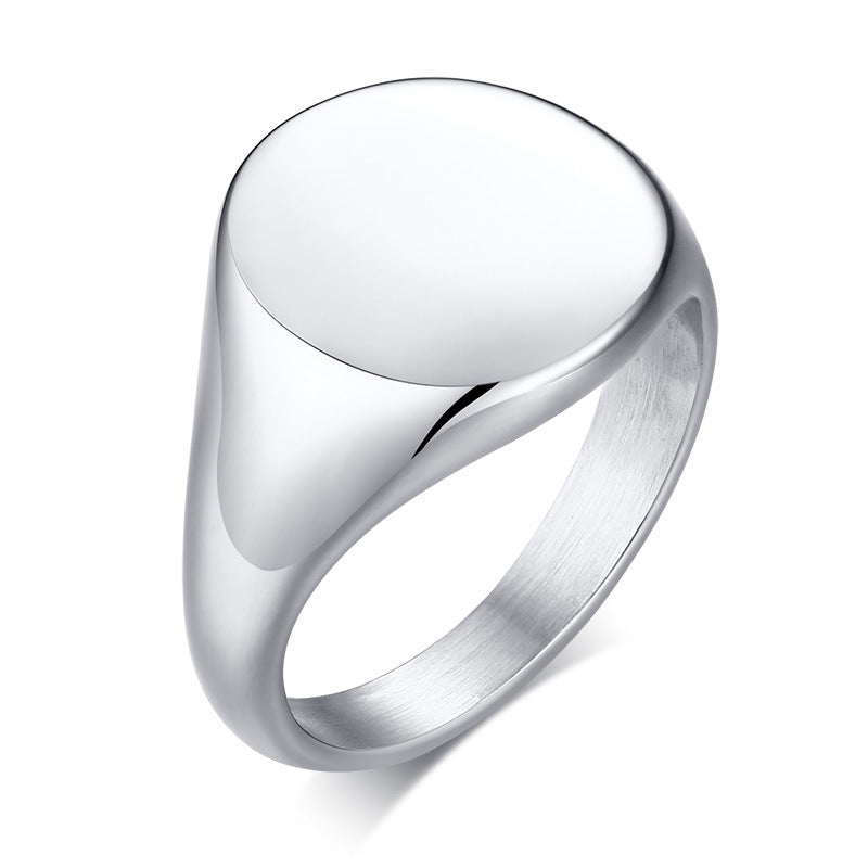 Your Custom Design & Image & Logo & Text Design  14MM Stainless Steel Smooth Ring (2)