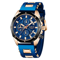 Thumbnail for Top Brand Luxury Silicone Sport Watch Quartz Men Watche