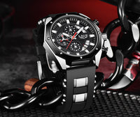 Thumbnail for Top Brand Luxury Silicone Sport Watch Quartz Men Watche