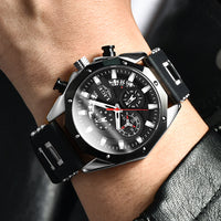 Thumbnail for Top Brand Luxury Silicone Sport Watch Quartz Men Watche