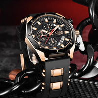 Thumbnail for Top Brand Luxury Silicone Sport Watch Quartz Men Watche