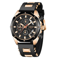 Thumbnail for Top Brand Luxury Silicone Sport Watch Quartz Men Watche