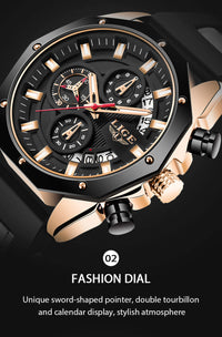 Thumbnail for Top Brand Luxury Silicone Sport Watch Quartz Men Watche