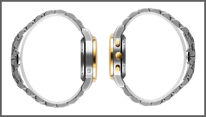 Luminous Fashion Casual Round Single Folding Buckle Mechanical Watch