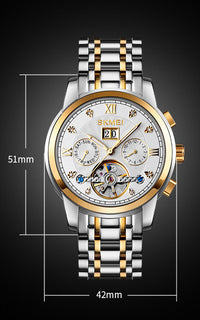 Thumbnail for Luminous Fashion Casual Round Single Folding Buckle Mechanical Watch