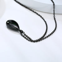 Thumbnail for Your Custom Design & Image & Logo & Text Design Can open droplet shaped pendant