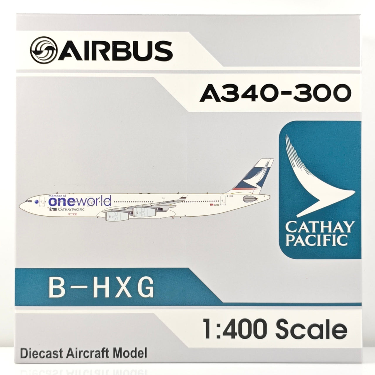 Cathay Pacific Airbus A340-300 B-HXG Airplane Model 1/400 Scale